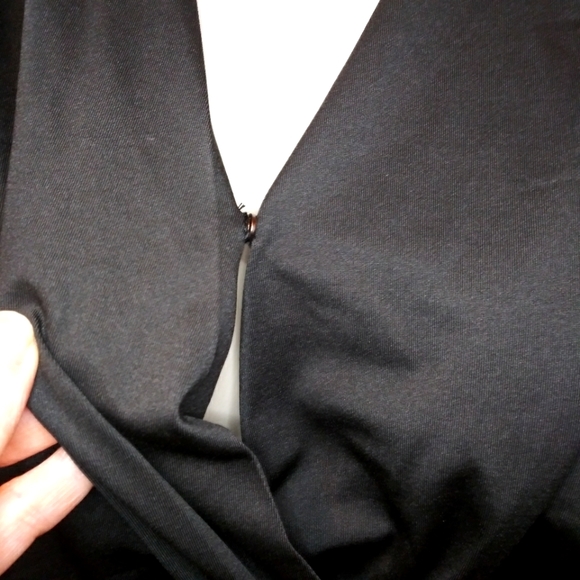 Grace Karin 2X Black Ruched Bodycon Cocktail/Special Occasion Little Black Dress - Picture 4 of 9